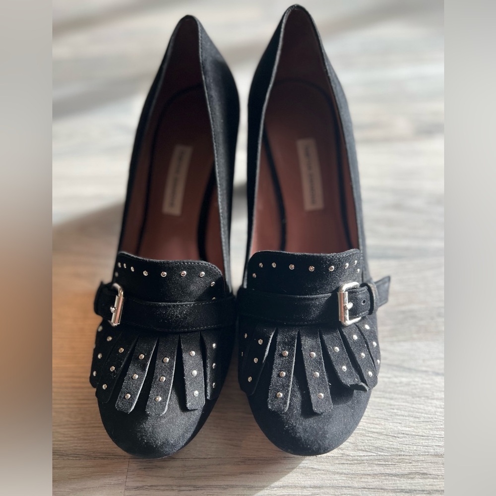 Women's Black Studded Heels